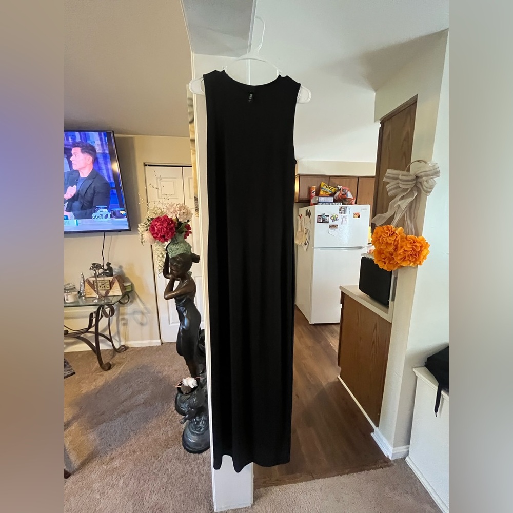 SKIMS Black Maxi Dress